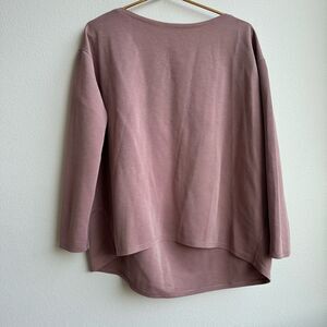 Lululemon Back in Action Long Sleeve Shirt Pique Twilight Rose Pink Size 10? 12?